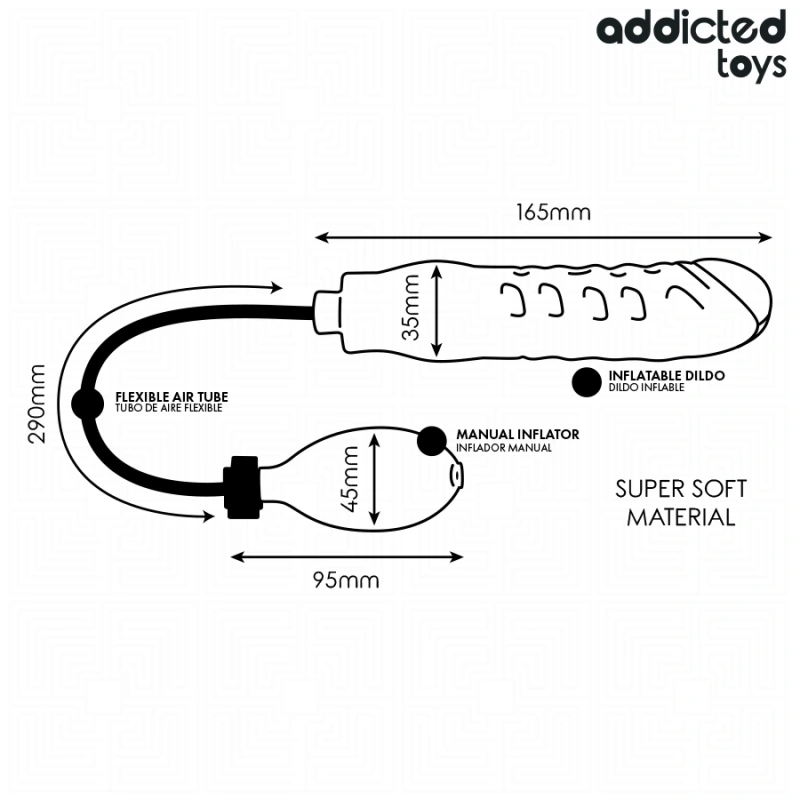 Addicted toys - inflatable dildo model 1 3