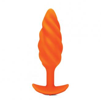 B-Vibe - Swirl Texture Plug Orange