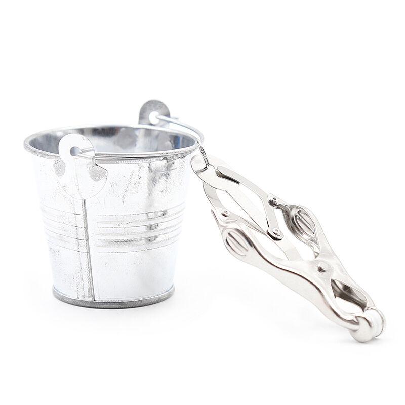 Ohmama Fetish Nipple Clamps With Buckets 7
