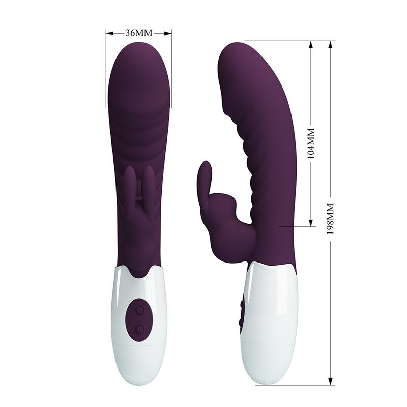 Pretty love - naughty bunny 30 function rabbit vibrator purple 6