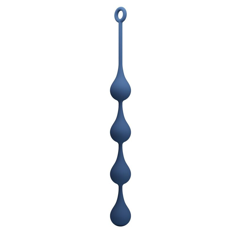 Mr play - blue silicone anal beads size xl 52.5 cm 3
