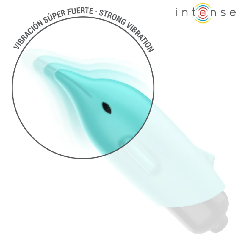 Intense - echo vibrating bullet dolphin blue 8 x 4.7 cm 4