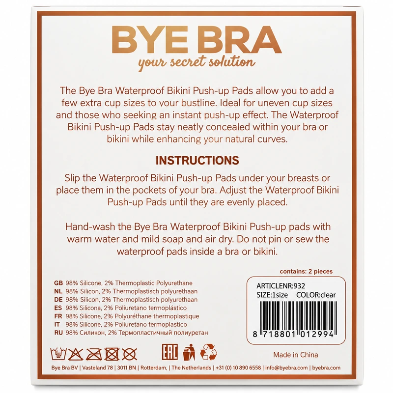 Bye-bra - pads push-up waterproof 3