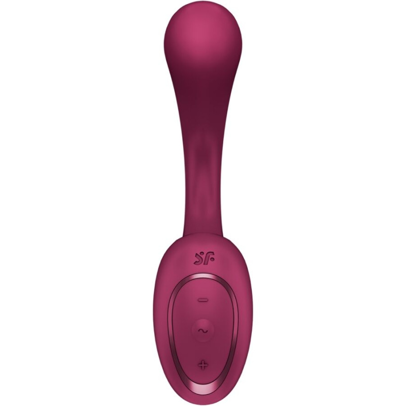 Satisfyer - g for goddess 2 rabbit vibrator bottle bordeaux 1