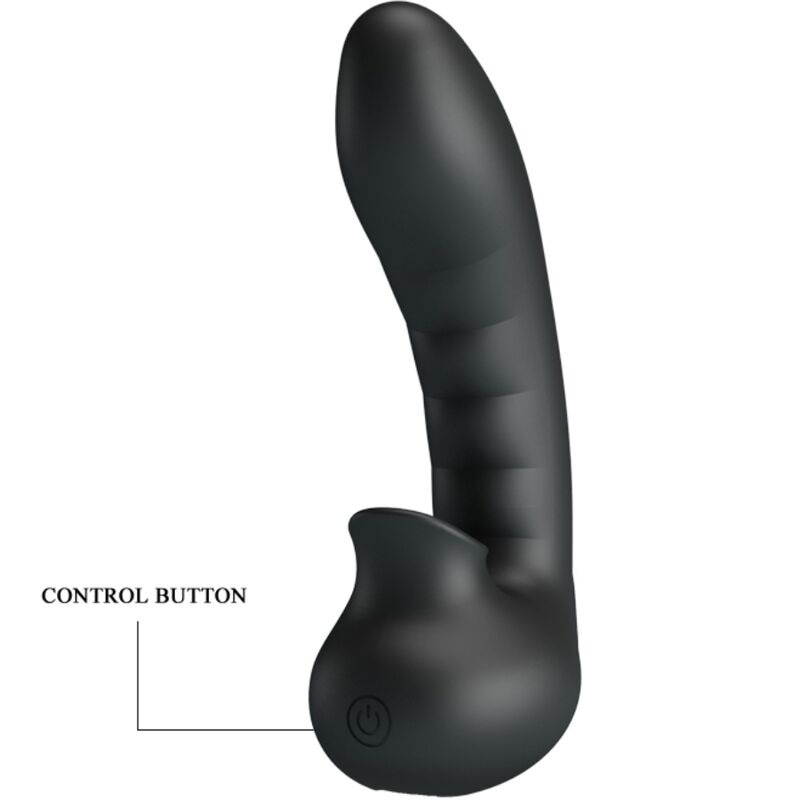 Pretty love - hobgoblin vibrating finger case 12 vibrations + clitoris stimulator black 4
