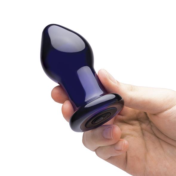Glas - Rechargeable Remote Controlled Vibrating Butt Plug - Sklenený Análny Kolík 10