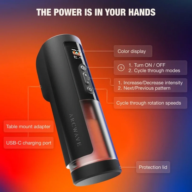 Arcwave - thruster automatic male stroker with thrusting, rotation and control 10