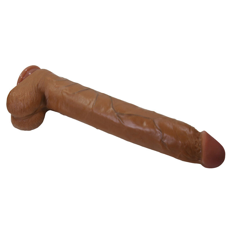 Pretty love - dany realistic flexible dildo with suction cup 36 cm -Ø- 5.6 cm brown 2