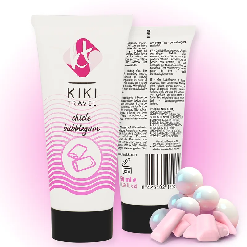 Kikí Travel Strawberry Gum Lubricant 50 Ml