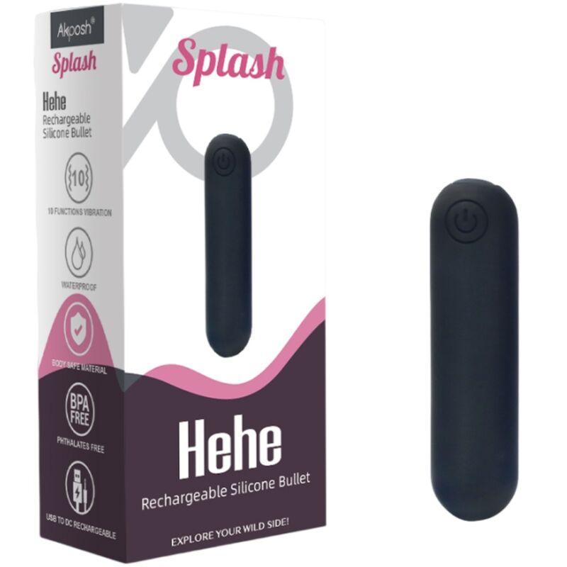 Armony -splash hehe vibrator bullet silicone 10 vibrations 65 x 15 cm black 5