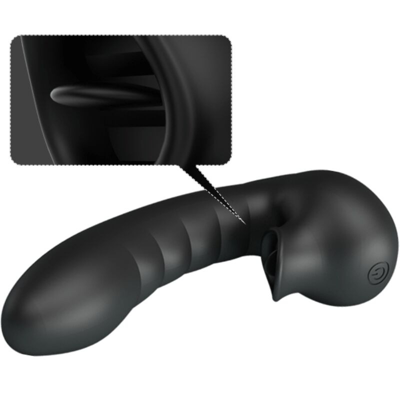 Pretty love - hobgoblin vibrating finger case 12 vibrations + clitoris stimulator black 3