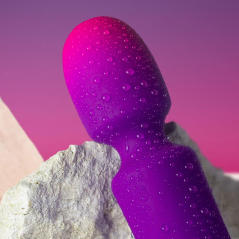 Rocks- off - glo- girl vibrator wand mini purple 2