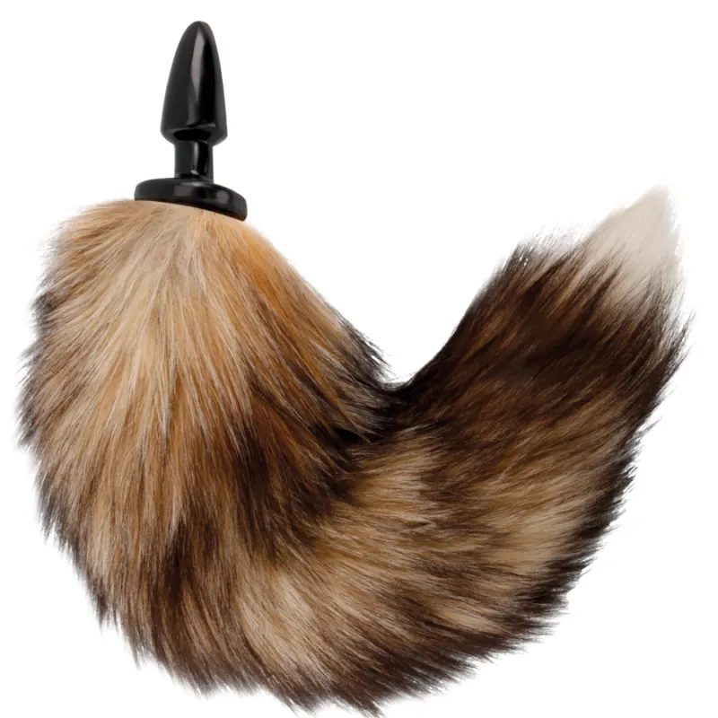 Darkness Natural Tail Butt Plug Silicone Black 10cm - Análny Kolík, Chvost 1