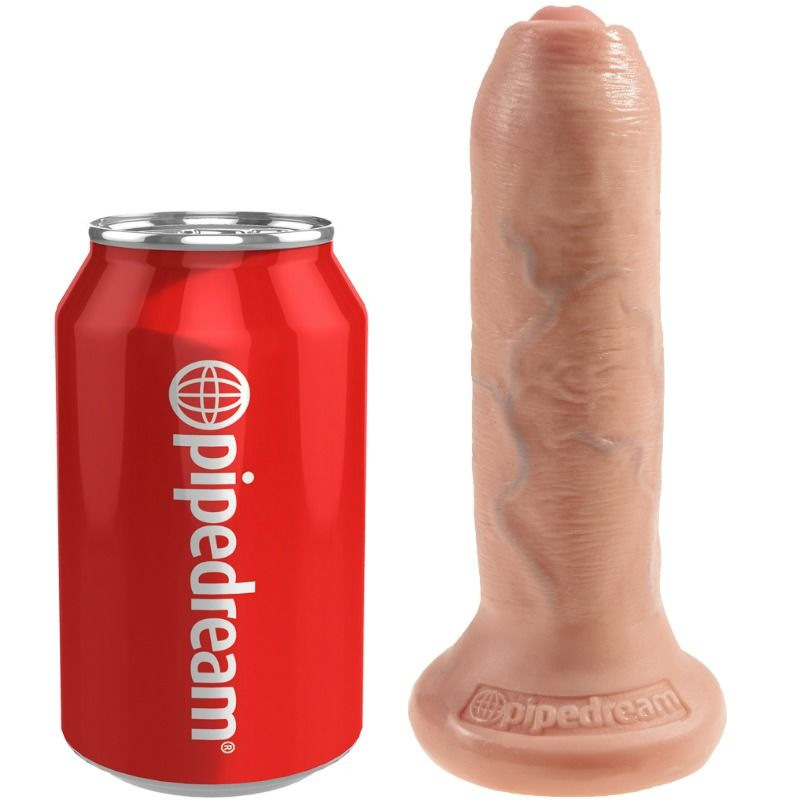 King cock - realistic dildo uncut flesh 15 cm 3