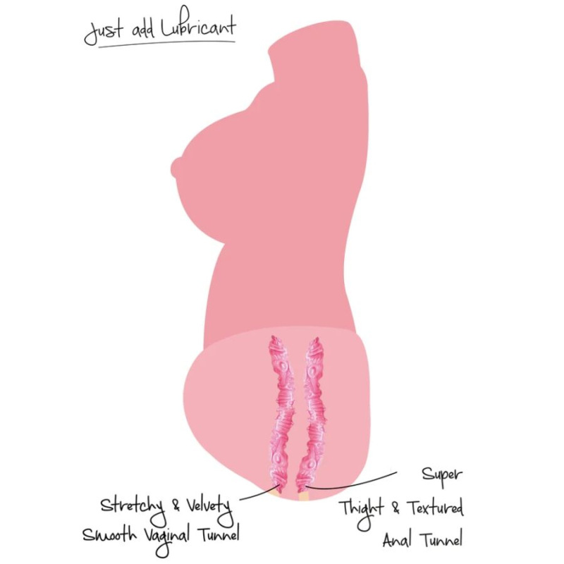 Hidden desire - juicy double d vagina and anal masturbator 5 kg 6