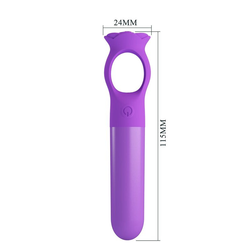 Pretty love - giana rechargeable mini vibrator massager purple 8