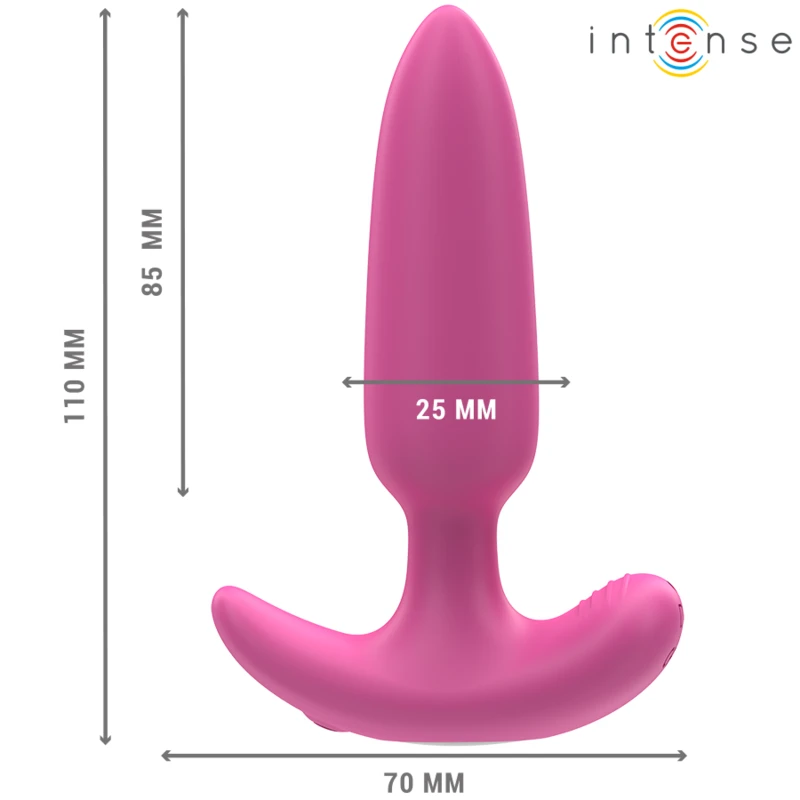 Intense - ross anal plug 10 vibrations pink remote control 2