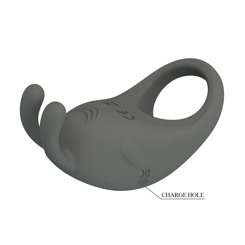 Pretty love - rechargeable vibrating ring with rabbit stimulator 4