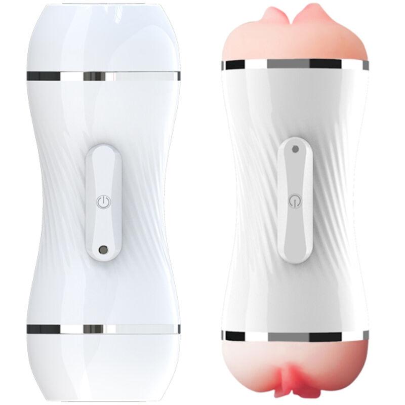 Armony - Double Vagina & Mouth Vibrator Masturbator White