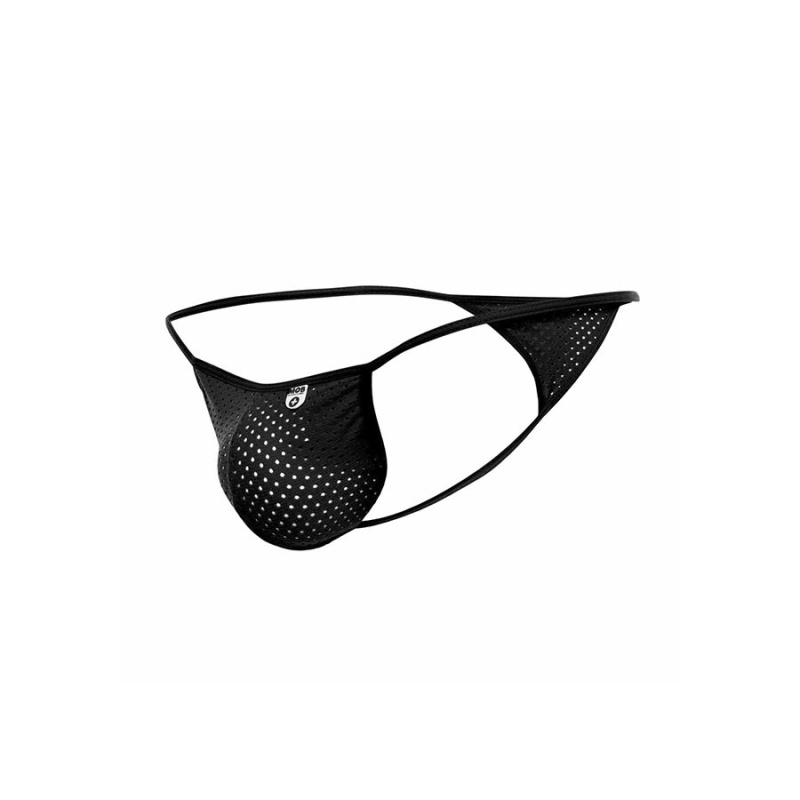 Mob - black microfiber v-string size s/m 4
