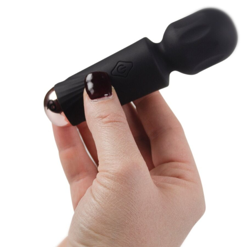 Rocks-off - mini rechargeable wand 16 functions black tulip 2
