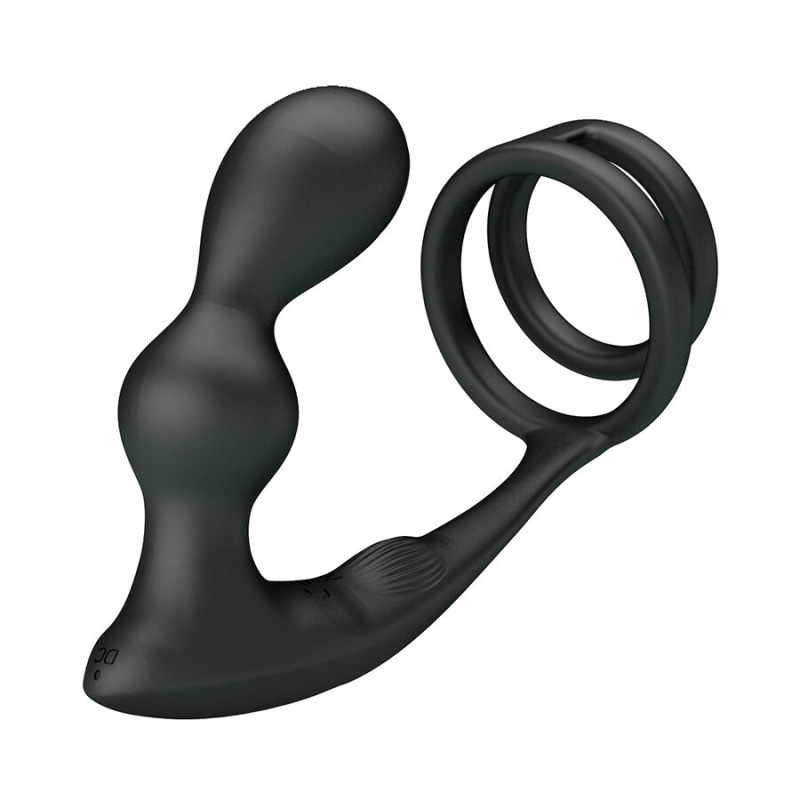 Mr play - vibrating anal plug with penis ring remote control 2