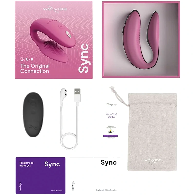 We-vibe - sync 2 adjustable couples vibrator rose 7