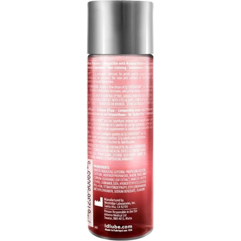 Id sensation - lubrikant na vodnej báze s tepelným efektom 250 ml 1