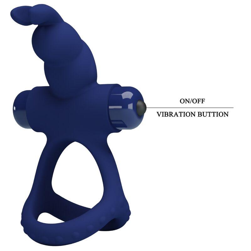 Pretty love - luchito double vibrating ring rabbit blue 7