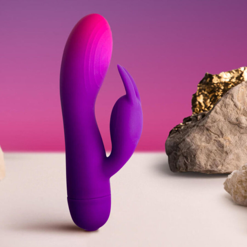 Rocks- off - glo- girl purple rabbit vibrator 2