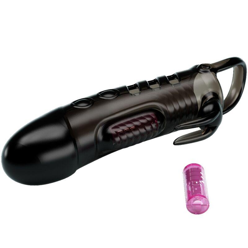 Pretty Love Sloane Penis Sleeve Rabbit Black 2