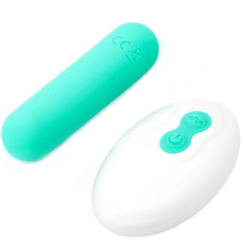 Armony - splash joline vibrator bullet silicone remote control 10 vibrations 65 x 15 cm green 1