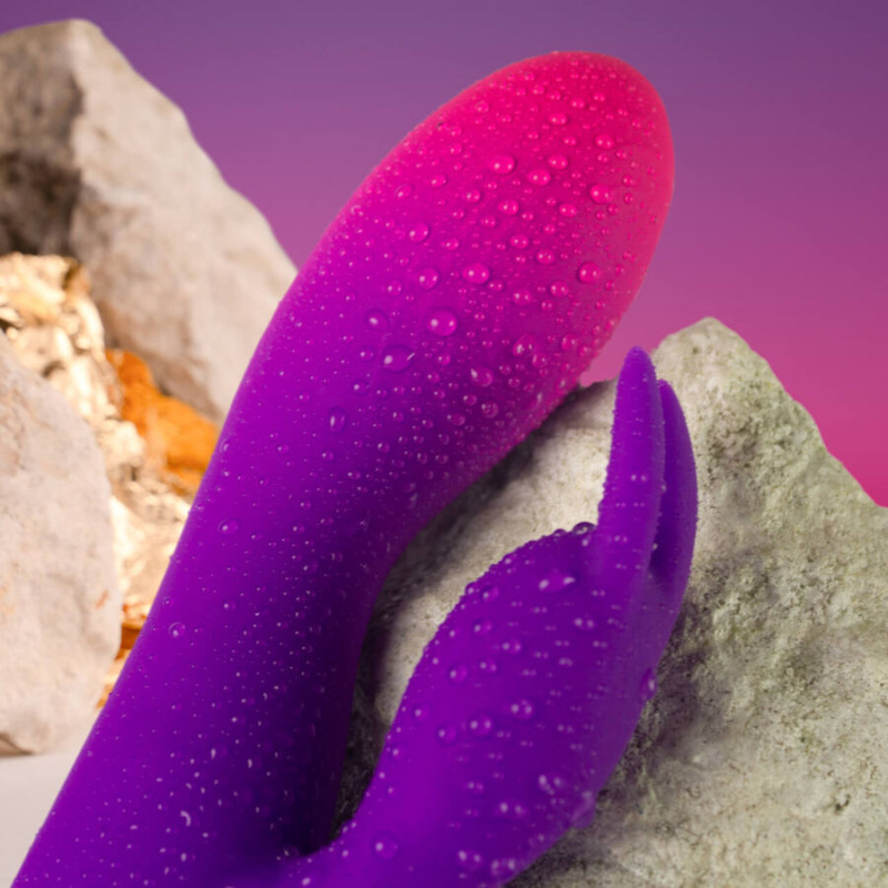 Rocks- off - glo- girl purple rabbit vibrator 3