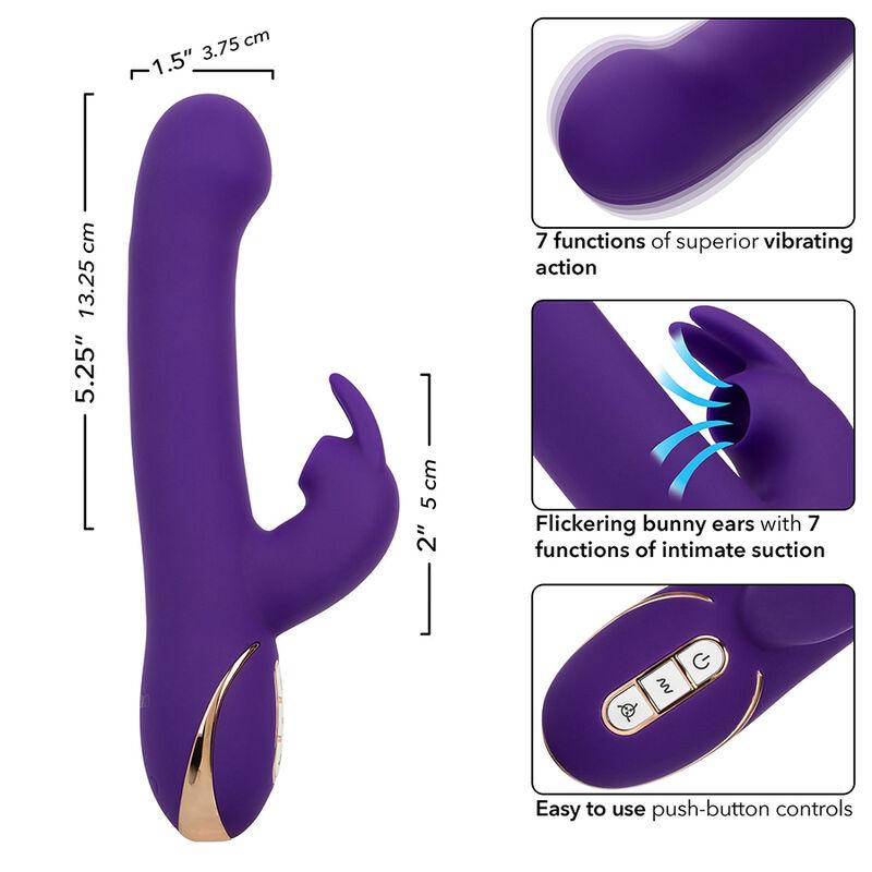 Calexotics - Jack Rabbit Vibrator & Stimulator 7 Vibrations And Suctions Mode Blue 7