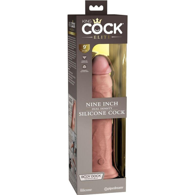 King cock - elite realistic silicone dildo 23 cm 4