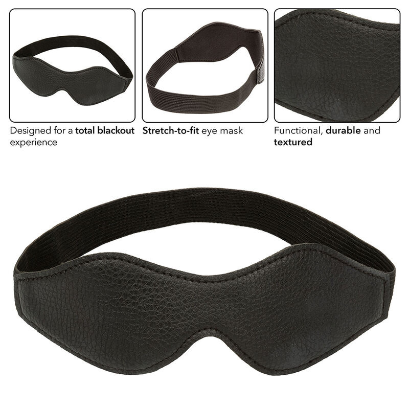 Calexotics - nocturnal eye mask pvc leather black 3