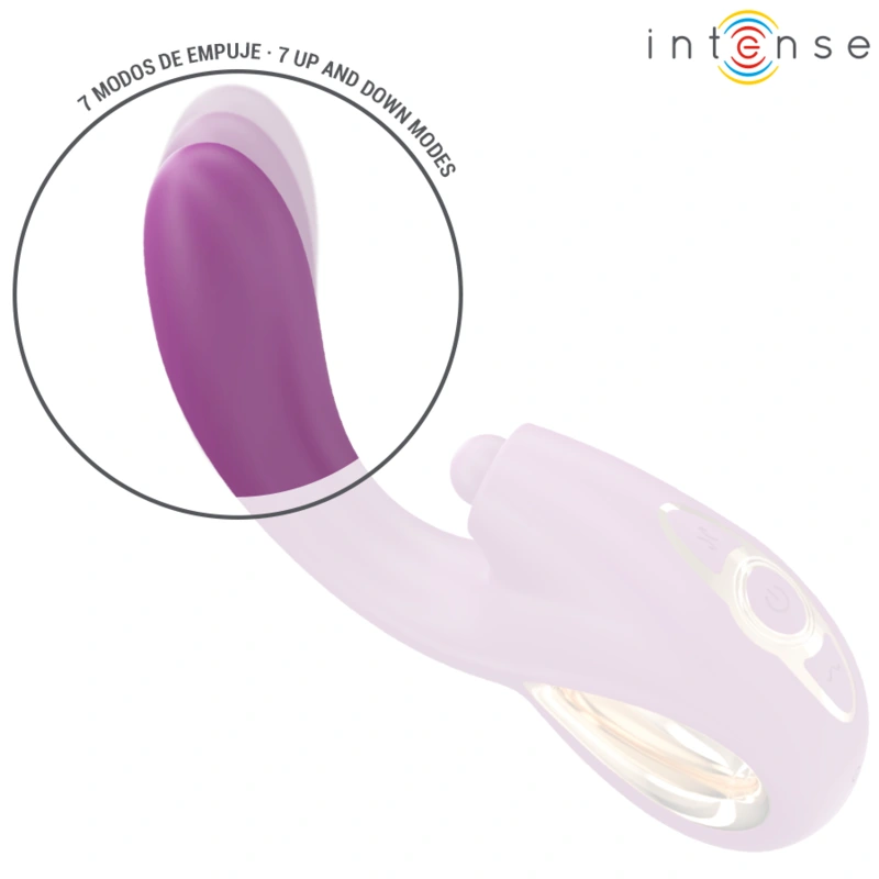 Intense - lali multifunction g-spot vibrator tapping & thrust & vibration purple 3
