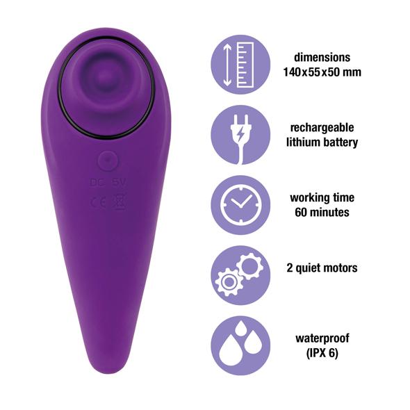Feelztoys - Femmegasm Tapping & Tickling Vibrator Purple 9