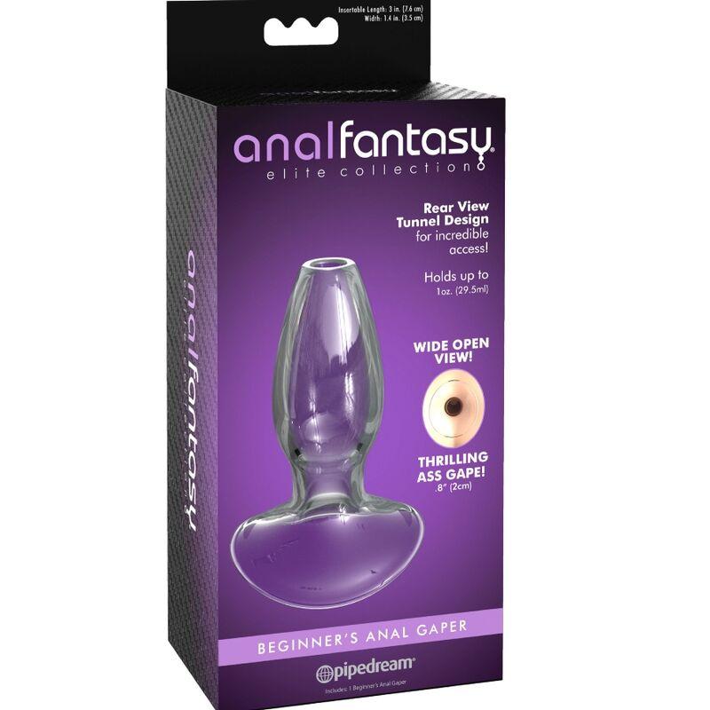 Anal Fantasy Elite Collection - Anal Gaper Dilator For Beginners Glass Size S