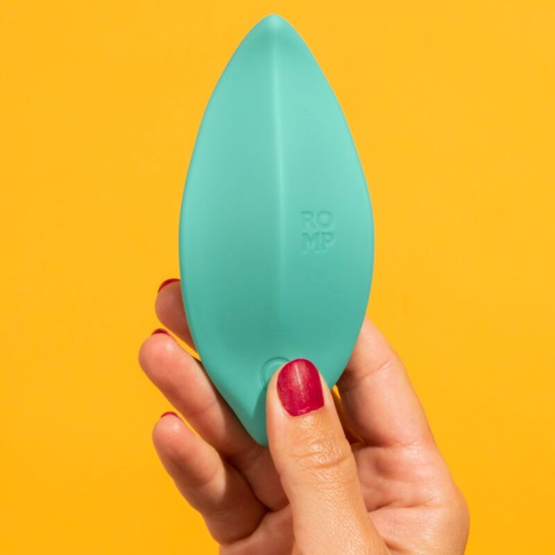 Romp - wave vibrator clitoral stimulator ergonomic shape aqua green 9