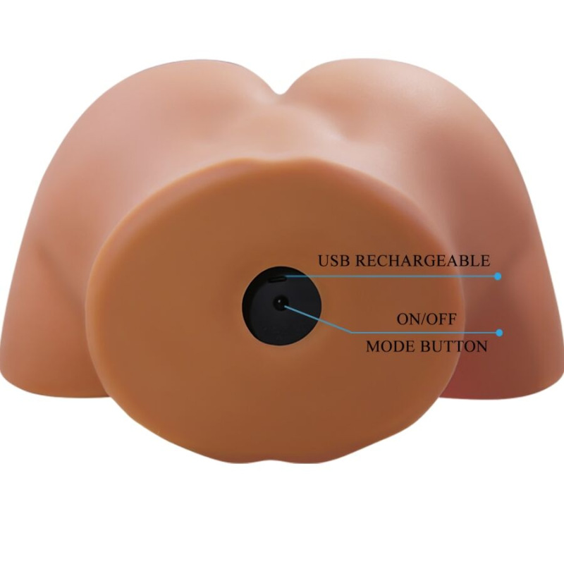 Crazy bull - ilana realistic female butt vibrator and sucker with sound 6.8 kg 5