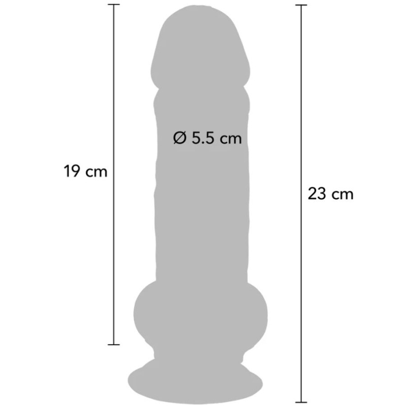 Get real - deluxe realistic penis with testicles extra thick 23 cm 3