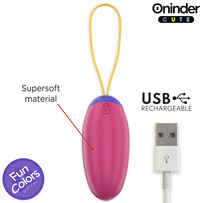 Oninder cute - love pleasure vibro-wave tapping silicone egg - free worldwide app 6