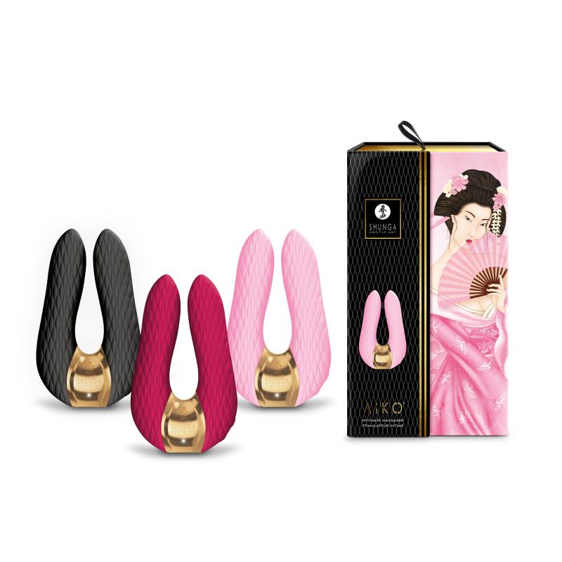 Shunga - Aiko Intimate Massager Raspberry 9