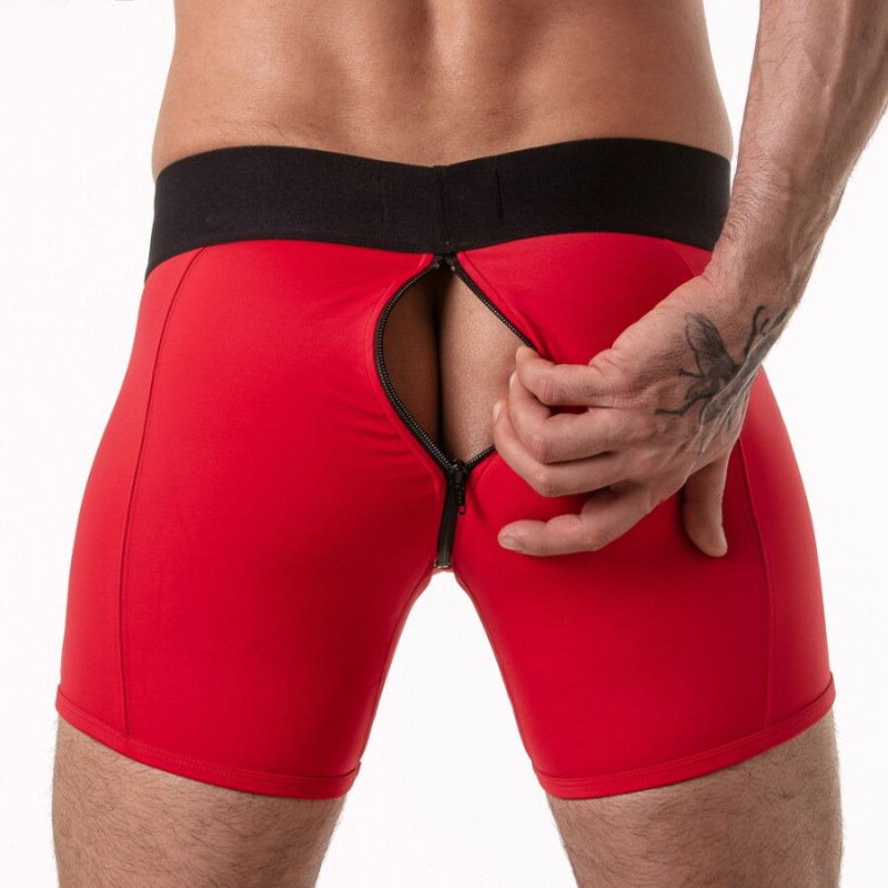 Locker gear - wide waistband trunk red s 4