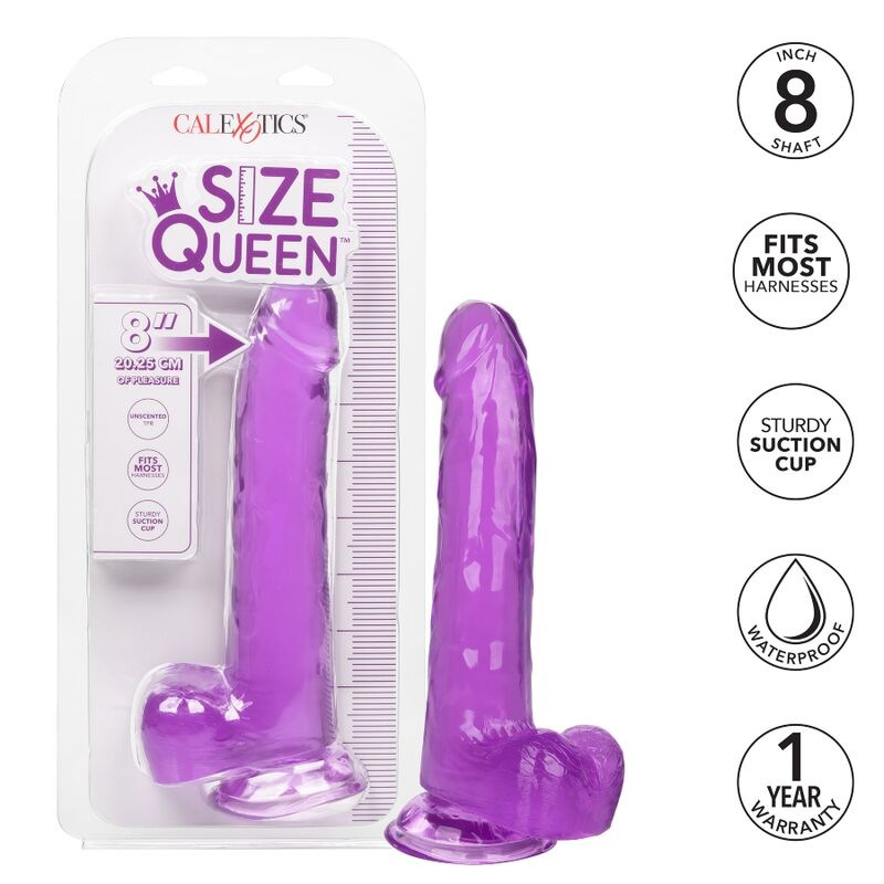 Calexotics - size queen dildo purple 20.3 cm 1