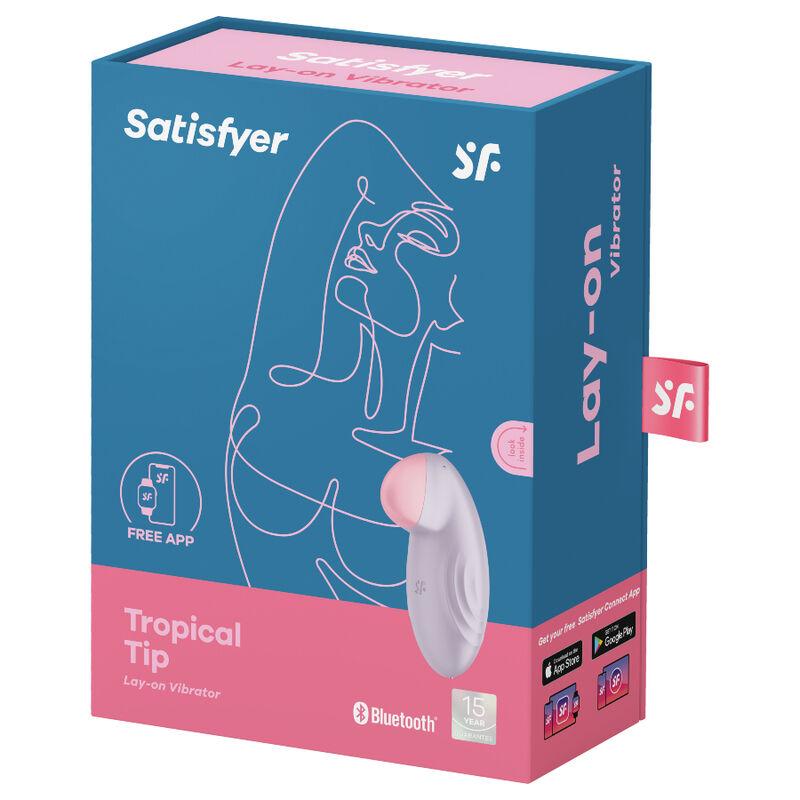 Satisfyer Tropical Tip Lay-On Vibrator - Lilac 4