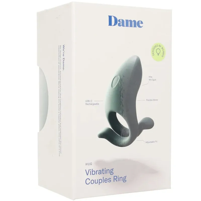 Dame - Hug Adjustable Cock Ring Steel 1