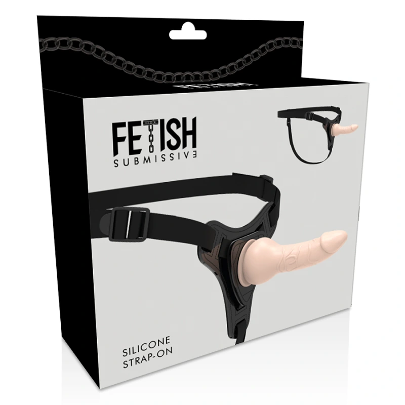 Fetish submissive harness - flesh realistic silicone 16 cm 4