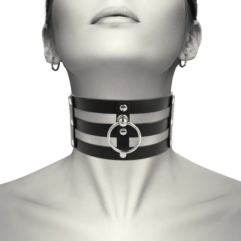 Coquette Hand Crafted Choker Vegan Leather  - Fetish